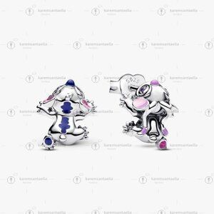 Pandora Disney Stitch & Angel Stud Earrings